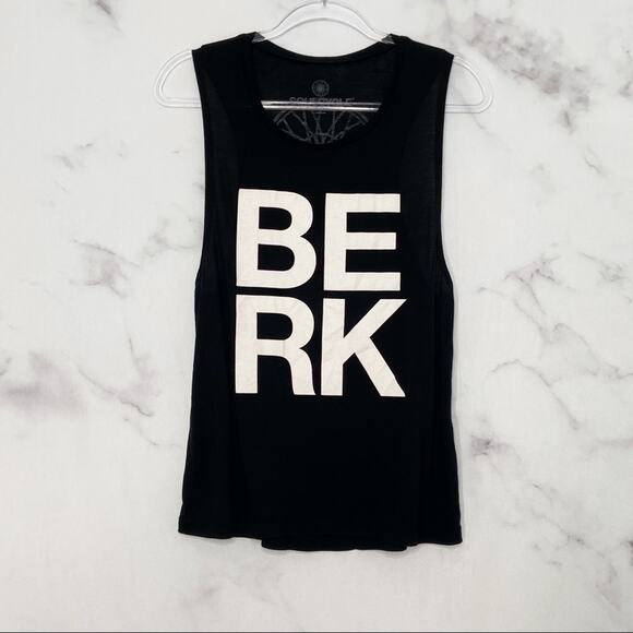 Soulcycle BERK Berkley Muscle Tank Top Black Athleisure Gym Spin Class Size M - Picture 7 of 9